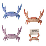 3Pcs Crab Pen Holder, Cute Desk Decor, Pen Stand for Students and Office Workers, Blue Red Purple Pencil Holder Set for Workspac