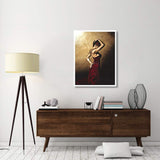 Flamenco Woman-Paper Art-32,,X42,,