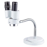 AmScope 8X Magnification Binocular Stereo Microscope w/ 360 Revolve Dental, Lab, Electronic Repair, Soldering, Shop Goosenec
