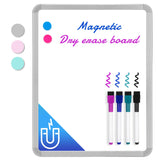 VUSIGN Small White Board Dry Erase, 14 x 11 Magnetic Dry Erase Board, Mini Whiteboard with Markers for Kids, Students, Fridg