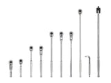 TEKTON 3/8 Inch Drive Quick-Release Ratchet, L-Handle, and Breaker Bar Set (10-Piece) | SDR99101