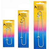 Jasol Pony Aluminium Knitting Stitch Holders Set (3 Sizes) | Safety Pin Style Crochet Cable Needles | Colorful Yarn Holders For 