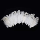 Utkarsh Natural Dyed White MultiPurpose Craft Feathers (Approximately 80Pc) For Dream Catcher Artificial Jewelry Making Art & C