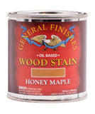 General Finishes Oil Based Penetrating Wood Stain, 1/2 Pint, Honey Maple