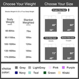 Alomidds Weighted Blanket (48x72,20lbs Twin Size Grey), Weighted Blankets for Adults and Kids, Cooling Breathable Soft Heavy