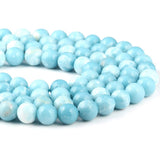 Larimar Beads 100% Natural Round Stone Loose Beads for Jewelry Making Necklace Gift 12mm