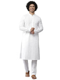 See Designs Men'S Cotton Embroidered Regular Fit Kurta (Sdkt1095_White_Small)