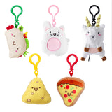 Taco Cat Goat Cheese Pizza Plush Keychain Set
