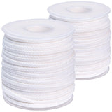 MadMedic Candle Wick Roll Bulk 2.5mm 40 Ply 200 ft Squared Braided Wick Spool 66 Yards 100% Cotton Candle Wicks for Candle Makin