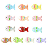 Ipotkitt 13pcs 13 Colors Fish Shaped Enamel Beads Sea Animal Metal Beads Funny Beach Spacer Ornaments for DIY Craft Bracelet Ear
