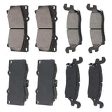 AUTOMUTO 8PCS Front & Rear Semi-Metallic Disc Brake Pads Set D1120 D1119 For Hummer H3 2006-2010,For Hummer H3T 2009-2010
