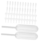 MUCKLILY 100pcs Liquid Dropper Pipettes Rectangular Heart Shaped for Cakes Easy to Use Lightweight for Decorating Desserts and T