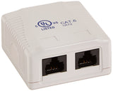 Surface Mount Box Cat6 Double
