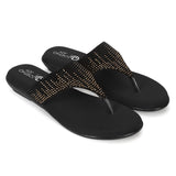 Ortho Joy Doctor Fancy Slipper For Women || Orthopedic Women'S Slipper,Black,4,B0C9H9JH39