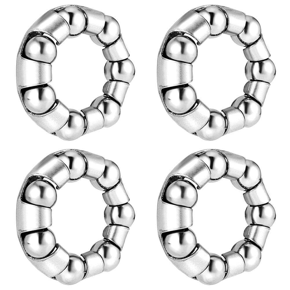 Jaceyon Bicycle Bearing 3/16 x 7 Bike Wheel Bearings Retainer, Replacement Bike Parts 4Pcs Repair Accessories for Bike Front R