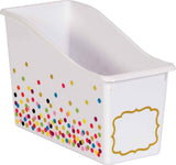 CONFETTI PLASTIC BOOK BIN