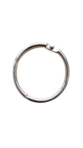 KTOJOY 1.5Inch (20 Pack) Loose Leaf Binder Rings, Nickel Plated Steel Binder Rings, Keychain Key Rings, Metal Book Rings, Silver