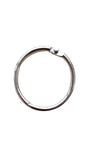 KTOJOY 1.5Inch (20 Pack) Loose Leaf Binder Rings, Nickel Plated Steel Binder Rings, Keychain Key Rings, Metal Book Rings, Silver