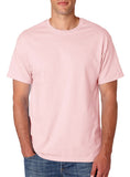 Hanes Mens TAGLESS ComfortSoft Crewneck TShirt, Pale Pink, 3XL