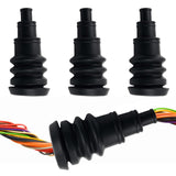 4PCS Firewall Grommets Automotive for 3/8 Inch to 1 Inch OD Wire Harness,Cuttable Rubber Wire Grommets for Insulation and Improv