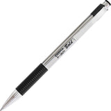 Zebra Pen F301 Retractable Ballpoint Pen, Stainless Steel Barrel, Bold Point, 1.6mm, Black Ink, 12Pack