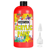 GOODTAKE Acrylic Paint, Red Color Acrylic Paint Bottle, Rich Pigments, Non Toxic, Paints for Multi Art Surface, Beginners Painti