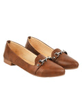Shoetopia Comfortable Front Buckle Tan Belly For Women & Girls /Uk4,Tan,4,B0C3RN9NHJ