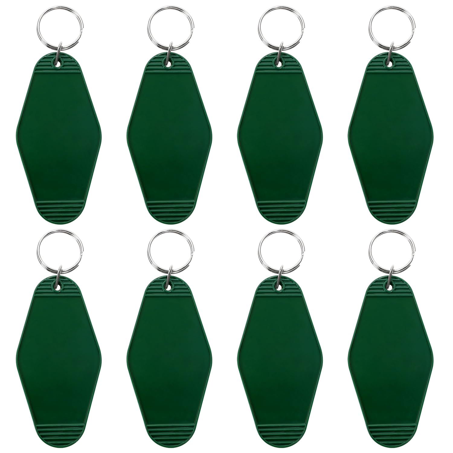 PPhtony 8PCS Motel Keychain Blank Vintage Hotel Key Tags Holders for Bagpacks Car Keys Resin Vinyl Printing Laser Engraving DIY 