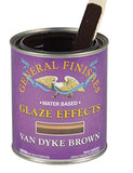 General Finishes Water Based Glaze Effects, 1 Quart, Van Dyke Brown
