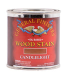 General Finishes Oil Based Penetrating Wood Stain, 1/2 Pint, Candlelight
