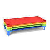 HOMGX Stackable Daycare Cots, 51 L x 23 W, Toddler Nap Cots w/Easy Lift Corners, Heavy Duty Children Naptime Cot for Daycares/Pr