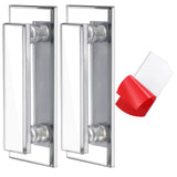 Door Pull Handle Adhesive Self Stick Acrylic Drawer Pulls Mirrored Beveled Knob large Clear Instant Handle stick on knobs for Ca