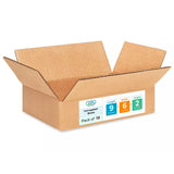 Small Moving & Shipping Boxes 9x6x2 inches (10-Pack) - Extra Strength 200 lb vs Regular - Corrugated Cardboard Boxes for USPS/UP