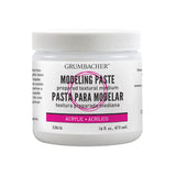 Grumbacher Hyplar Modeling Paste Artists Acrylic & Oil Paint Medium, 16 oz. Jar, Package may vary