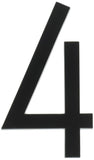 HyKo Products FM6/4 Floating House Number 4 (FOUR) 6 High Black