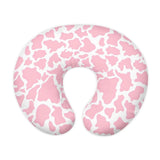 Goronwyfloyd Pink Cow Stripes Nursing Pillow Cover for Baby Boy Girl Ultra Soft Comfortable Newborn Nursing Pillow Case Easy to 