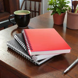 Techgifti Premium Spiral Binding 75 Gsm Unruled Notebook A4 Size, 200 Pages (Pack Of 4)