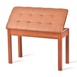 ZHRUNS Duet Piano Bench Wooden Keyboard Bench with Storage Compartment, 29Piano Chair Seat with Padded Cushion, Long Piano Sto