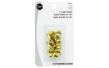 Dritz 1/4 Large, 15 Sets, Gilt Eyelets, Brass, Count