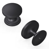 Hickory Hardware P2142-MB American Diner Transitional Door Handle - Hardware for Doors & Dresser Drawers - 1 Pack Round 1-3/8 In