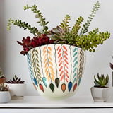 Kraftlik Handicrafts Ceramic Hanging Flower Pot Wall Planter | Flower Pots | Wall Hanging Planters For Balcony Living Room Outdo