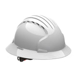 Evolution Deluxe 6161 280EV616110V Full Brim Hard Hat with HDPE Shell, 6Point Polyester Suspension and Wheel Ratchet Adjustme