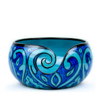 Ceramic Yarn Bowl (Deep Water Blue) 7 X 7 X 4 Inches