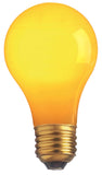 Satco S4987 60 Watt A19 Incandescent Light Bulb, Ceramic Yellow