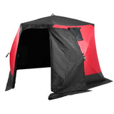 VEVOR Pop Up Ice Fishing Tent, 4-6 Person Large Insulated Shelter, 87x79x78 50sq ft Fishing Area, Portable Hub-Style Shanty for 