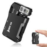 WUBEN G5 Rechargeable EDC Flashlight, 400 Lumens Dual Light Sources Mini Flashlight with RGB Light, Portable Flat Pocket Flashli