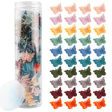 Ahoney 60PCS Mini Butterfly Hair Clips for Hair with Box Glitter 90s Y2k Hair Accessories for Girls Women 07