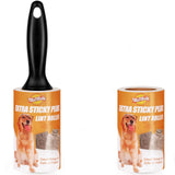 Lint Roller for Pet Hair - Extra Sticky Pet Hair Remover for Clothes, Furniture & Upholstery & Car Seats, Easy-Tear Sheets, Valu
