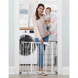 Regalo Extra Wide Walk Through Baby Gate, With Included Extension Kits