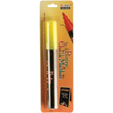 Uchida 480CF5 Marvy Broad Point Tip Fluorescent Bistro Chalk Marker, Yellow